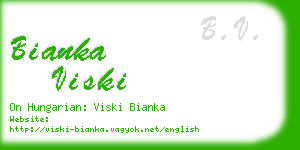 bianka viski business card